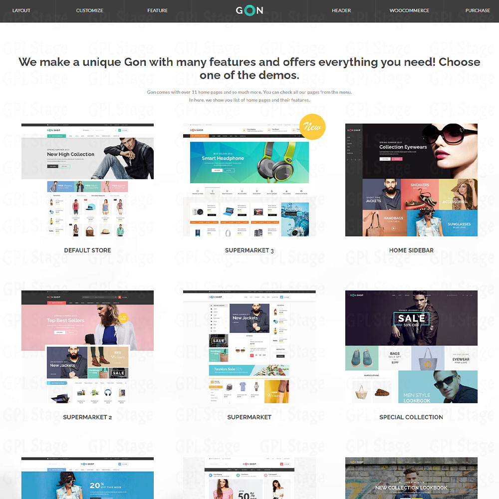 Gon "Responsive Multi-Purpose WordPress Theme"