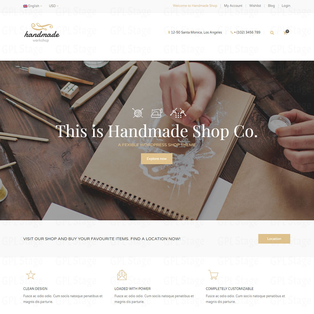 Handmade – Shop WordPress WooCommerce Theme Handmade "Shop WordPress WooCommerce Theme"