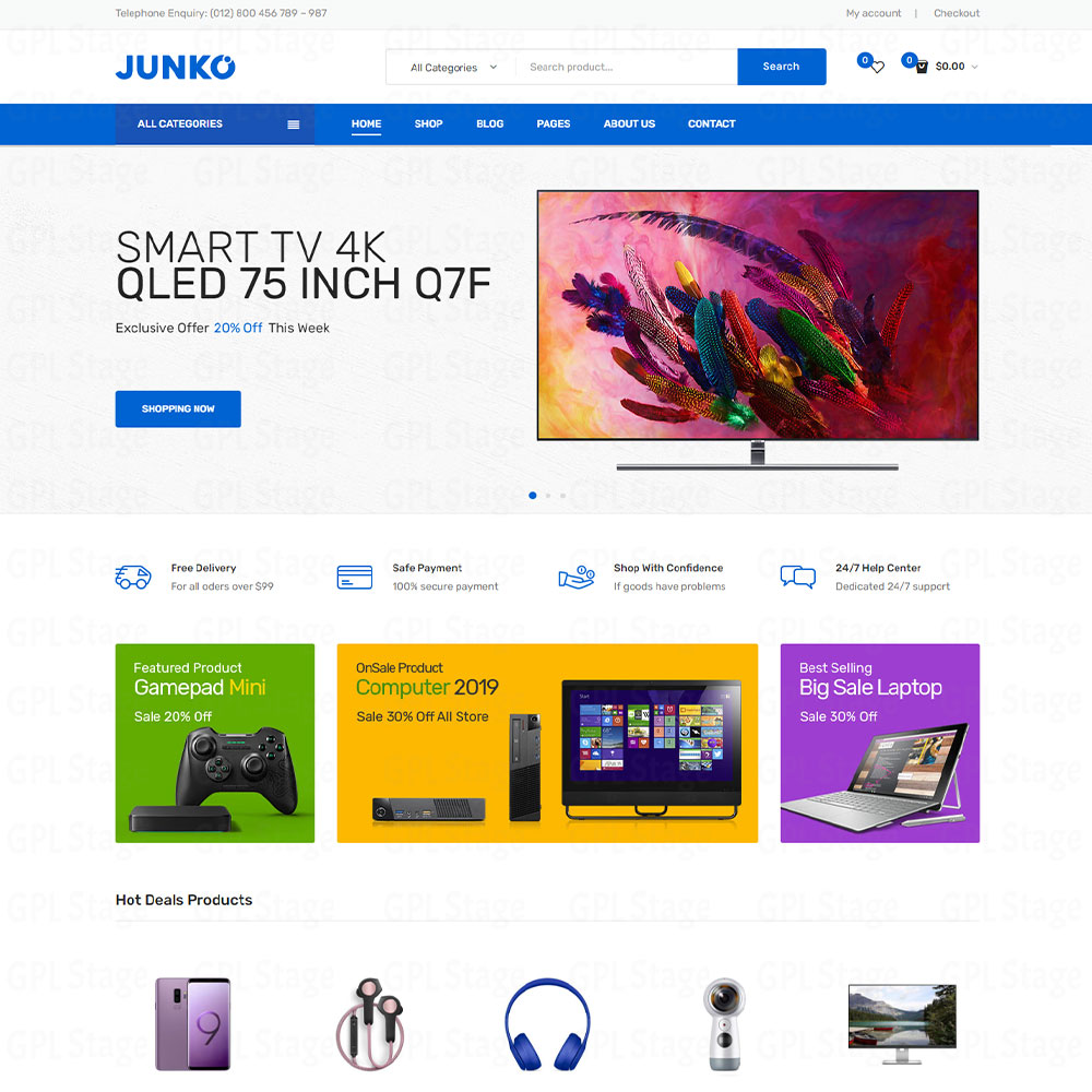Junko – Technology Theme for WooCommerce WordPress Junko "Technology Theme for WooCommerce WordPress"