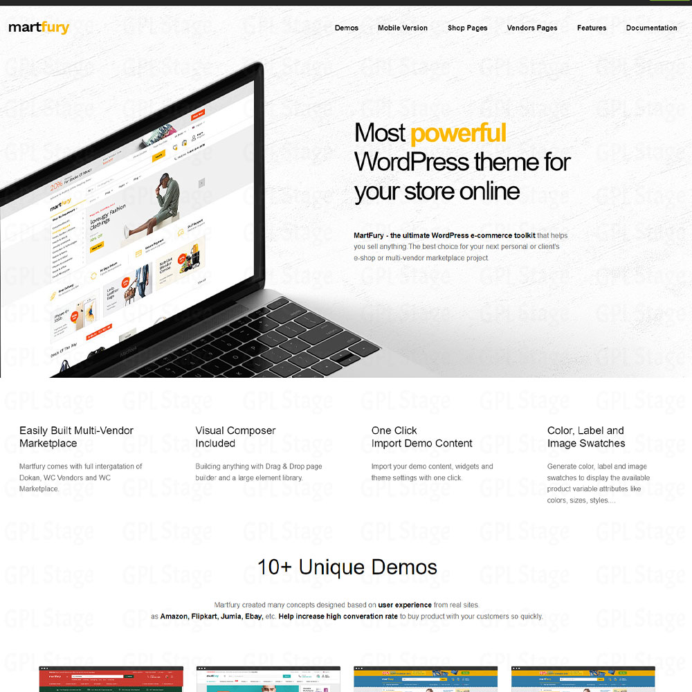 Martfury "WooCommerce Marketplace WordPress Theme"