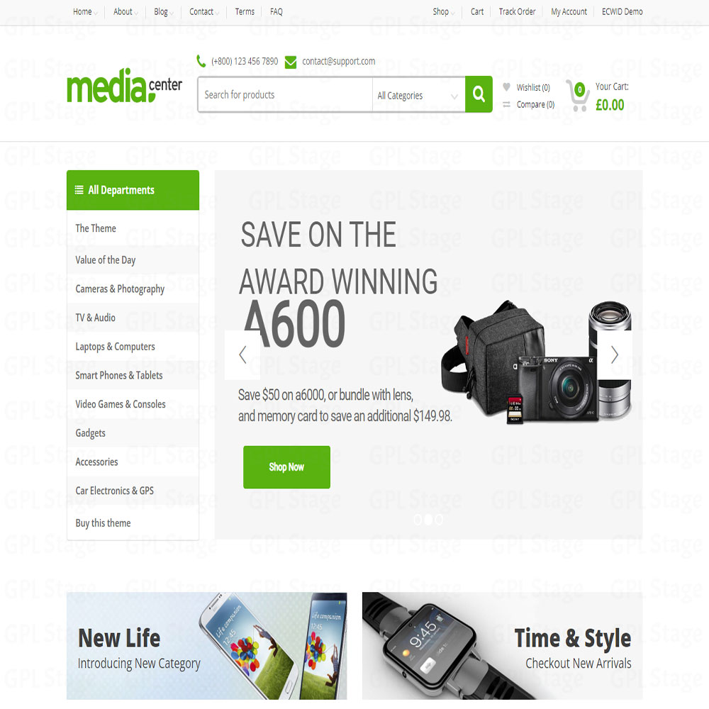 MediaCenter "Electronics Store WooCommerce Theme"