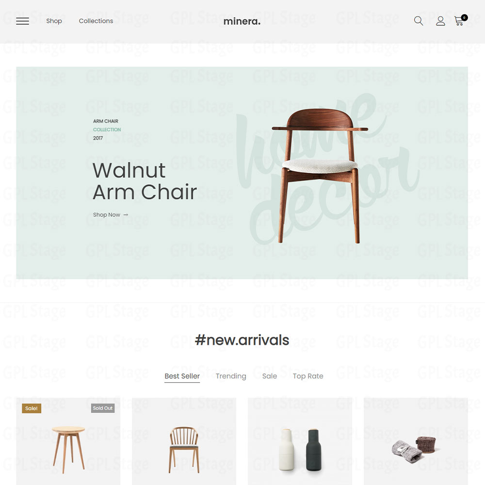 Minera "Minimalist WooCommerce WordPress Theme"