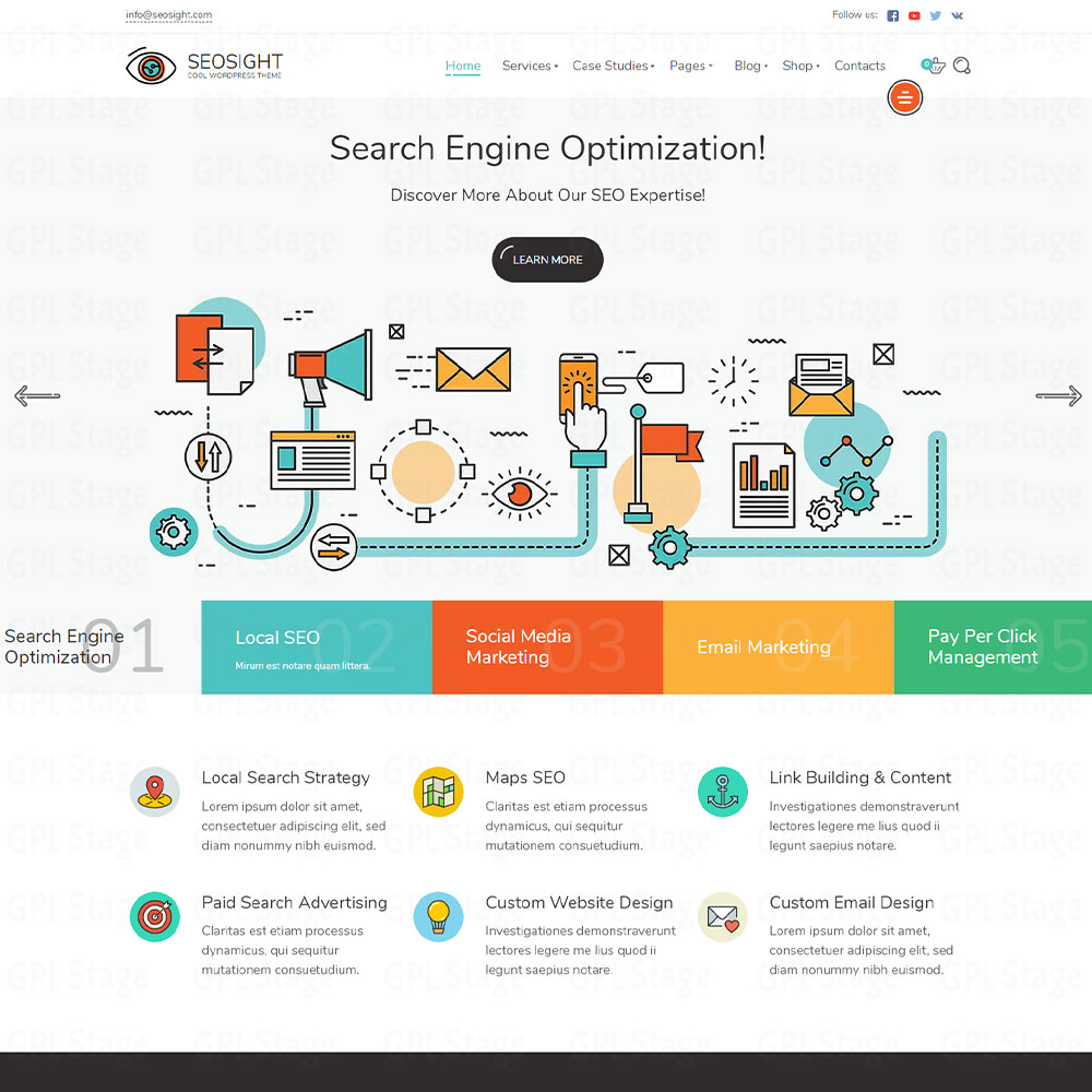 Seosight "Digital Marketing Agency WordPress Theme"