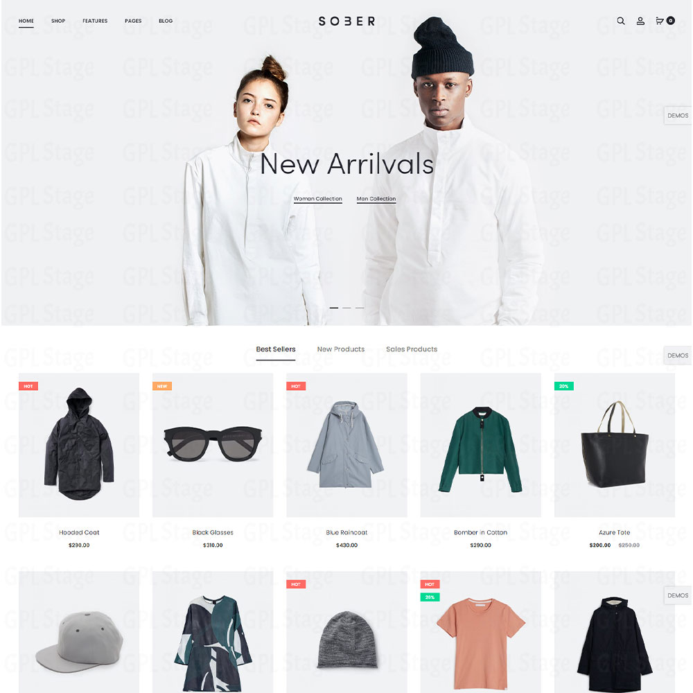 Sober "WooCommerce WordPress Theme"