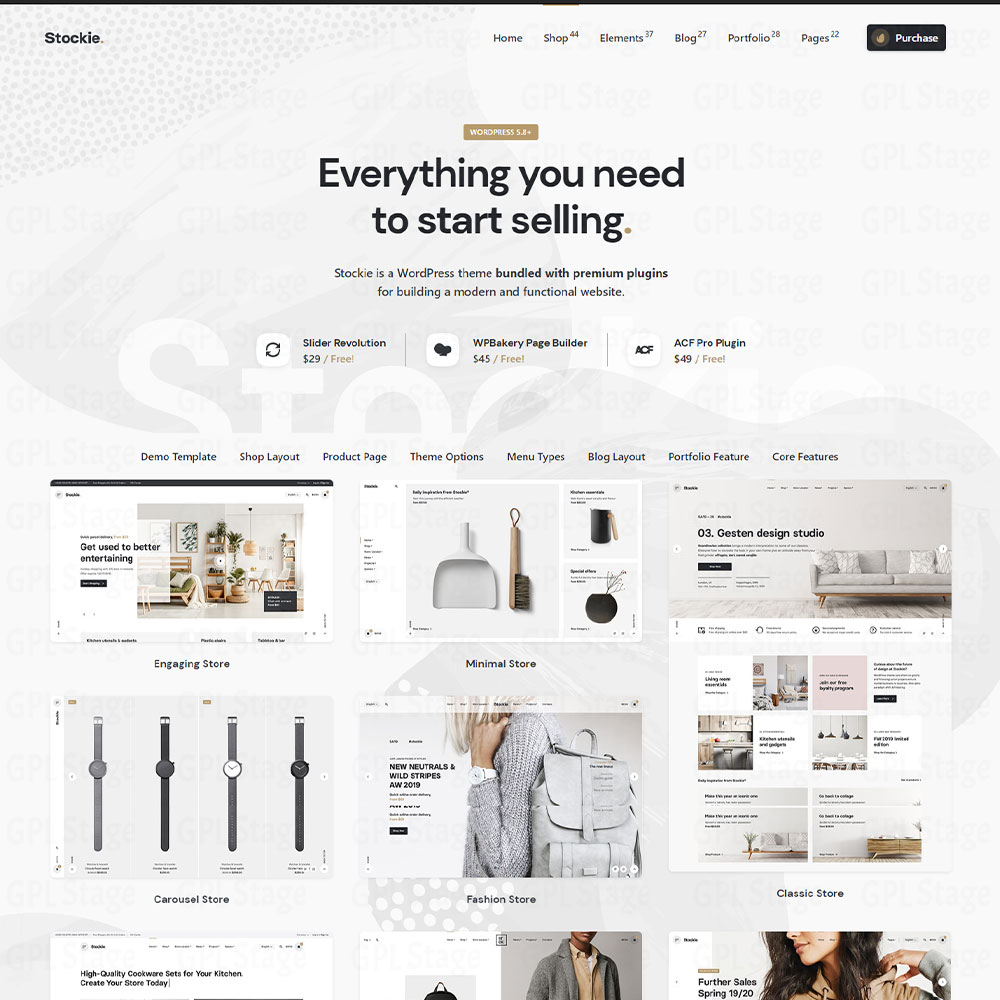 Stockie "Modern Multi-Purpose WooCommerce Theme"