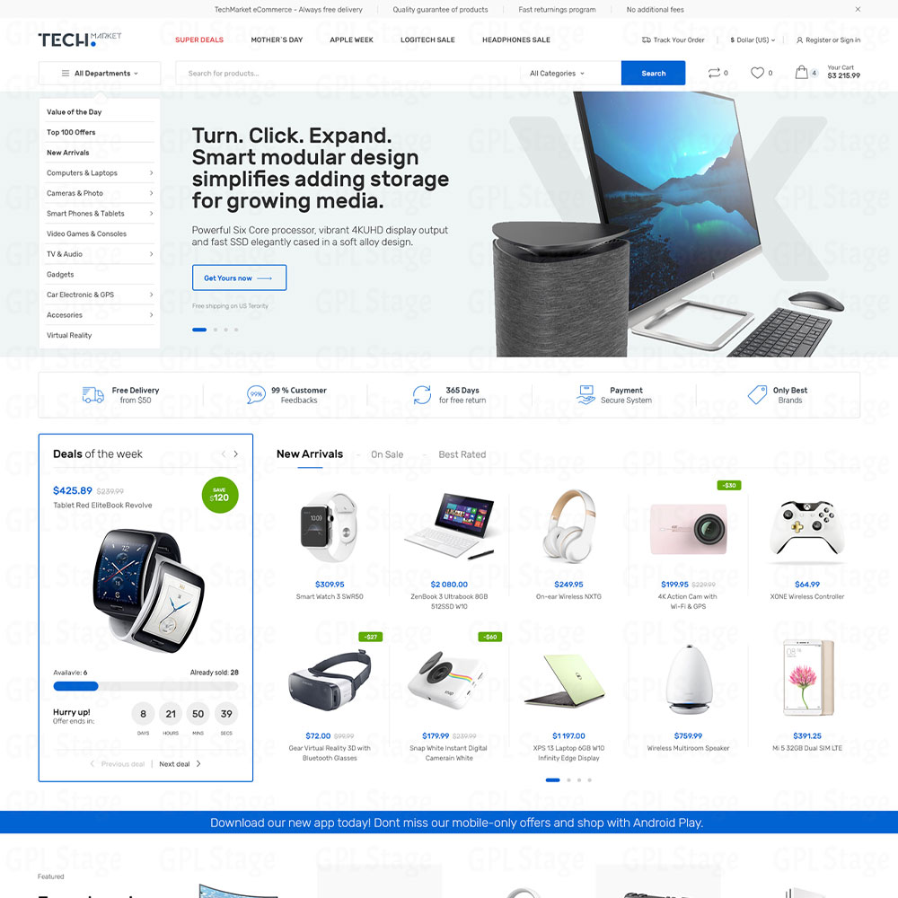 Latest Updates Techmarket "Multi-demo & Electronics Store WooCommerce Theme"