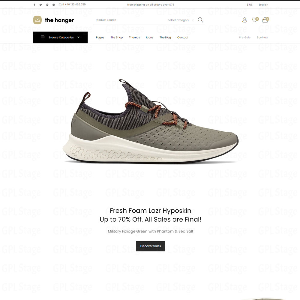 The Hanger "eCommerce WordPress Theme for WooCommerce"