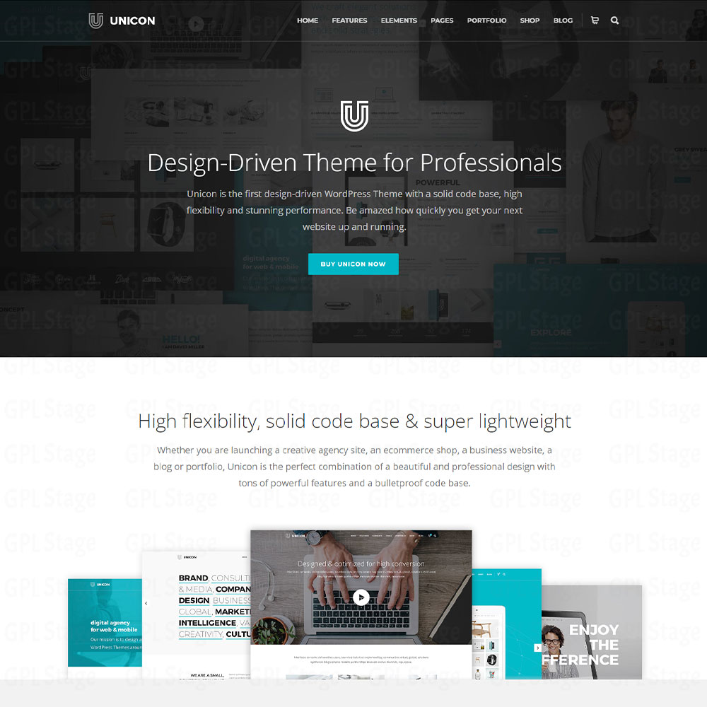 Unicon "Design-Driven Multipurpose Theme"
