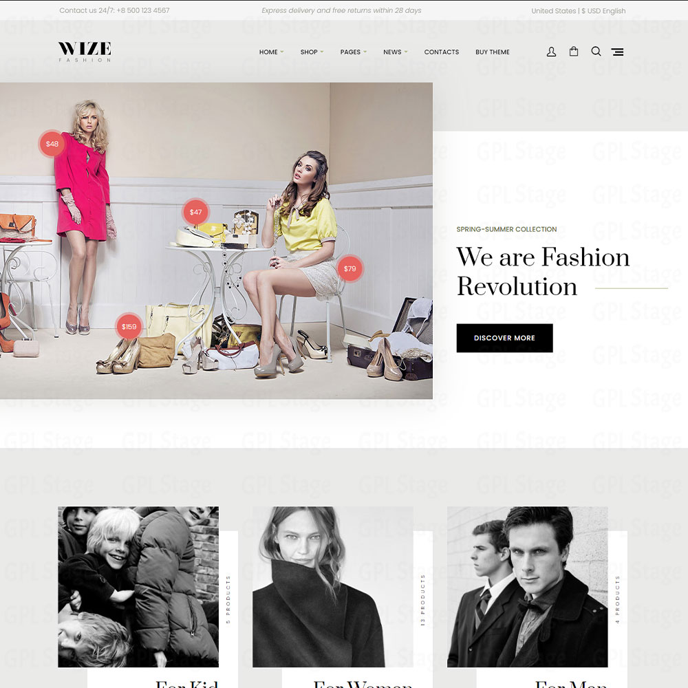 WizeStore "Multipurpose WooCommerce Shop"