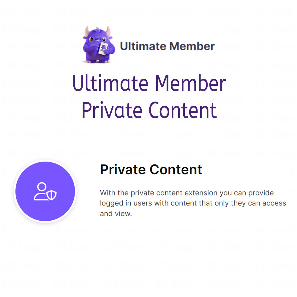 Ultimate Member Private Content Addon