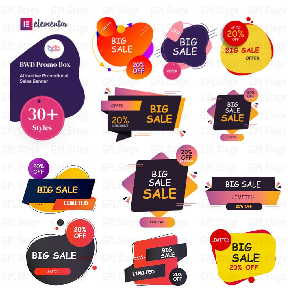 Latest Updates BWD promo box elementor addons