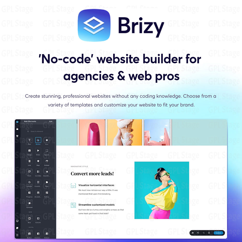 Brizy Pro - The Best No-Code Website Builder