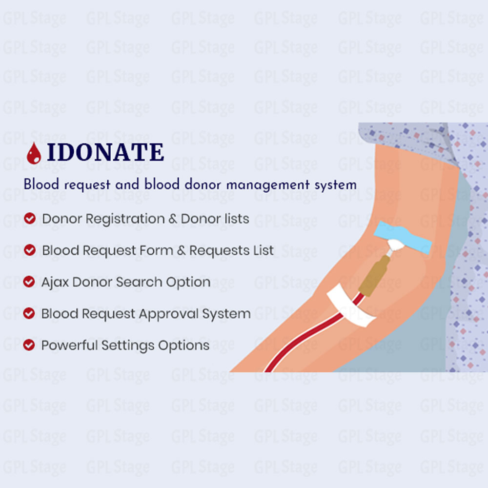 Latest Updates IDonatePro - Blood Donation, Request And Donor Management WordPress Plugin