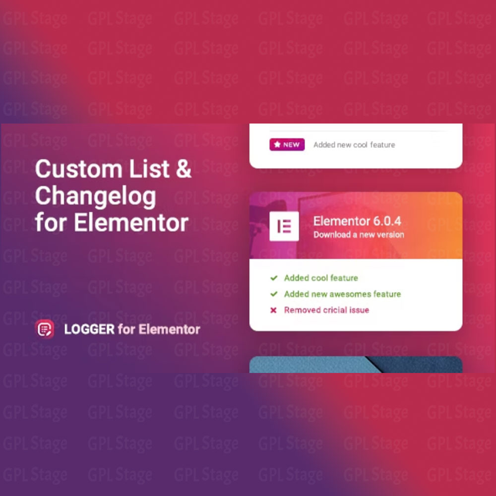 Logger – Changelog & Custom List for Elementor