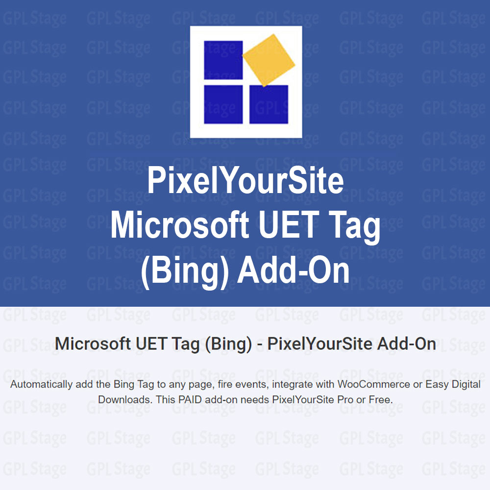 Microsoft UET Tag (Bing) – PixelYourSite Add-On