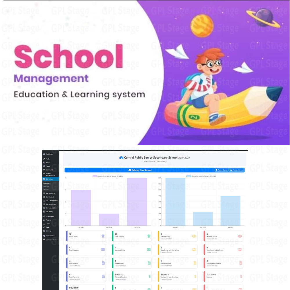 School Management "Education & Learning Management system for WordPress"