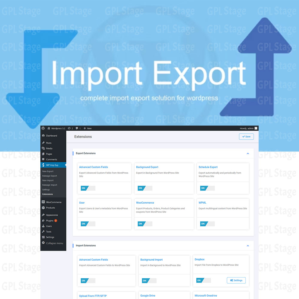 WP Import Export