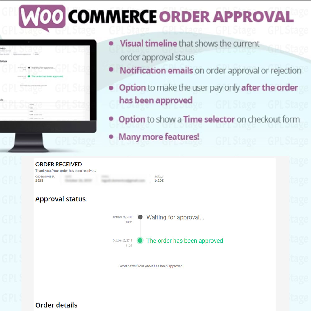 WooCommerce Order Approval