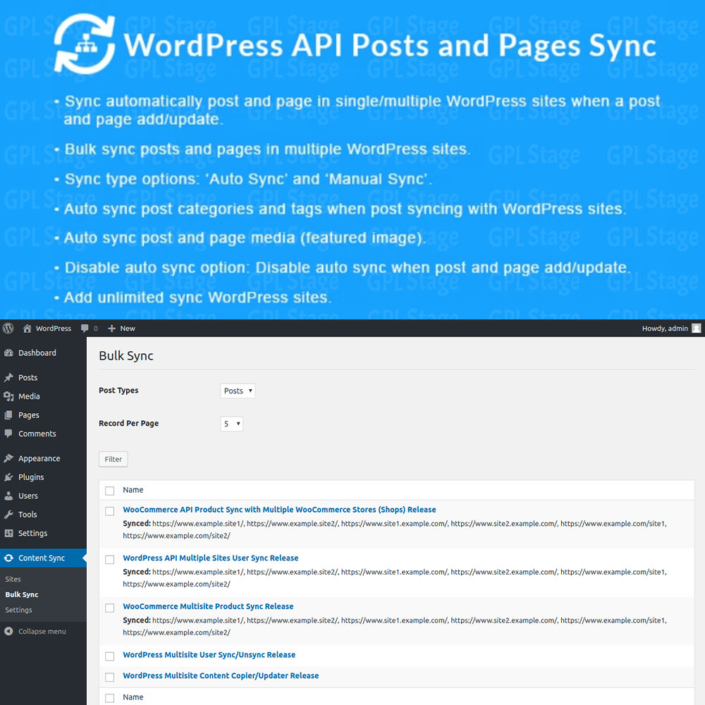 WordPress API Posts and Pages Sync with Multiple WordPress Sites WordPress API Posts and Pages Sync with Multiple WordPress Sites