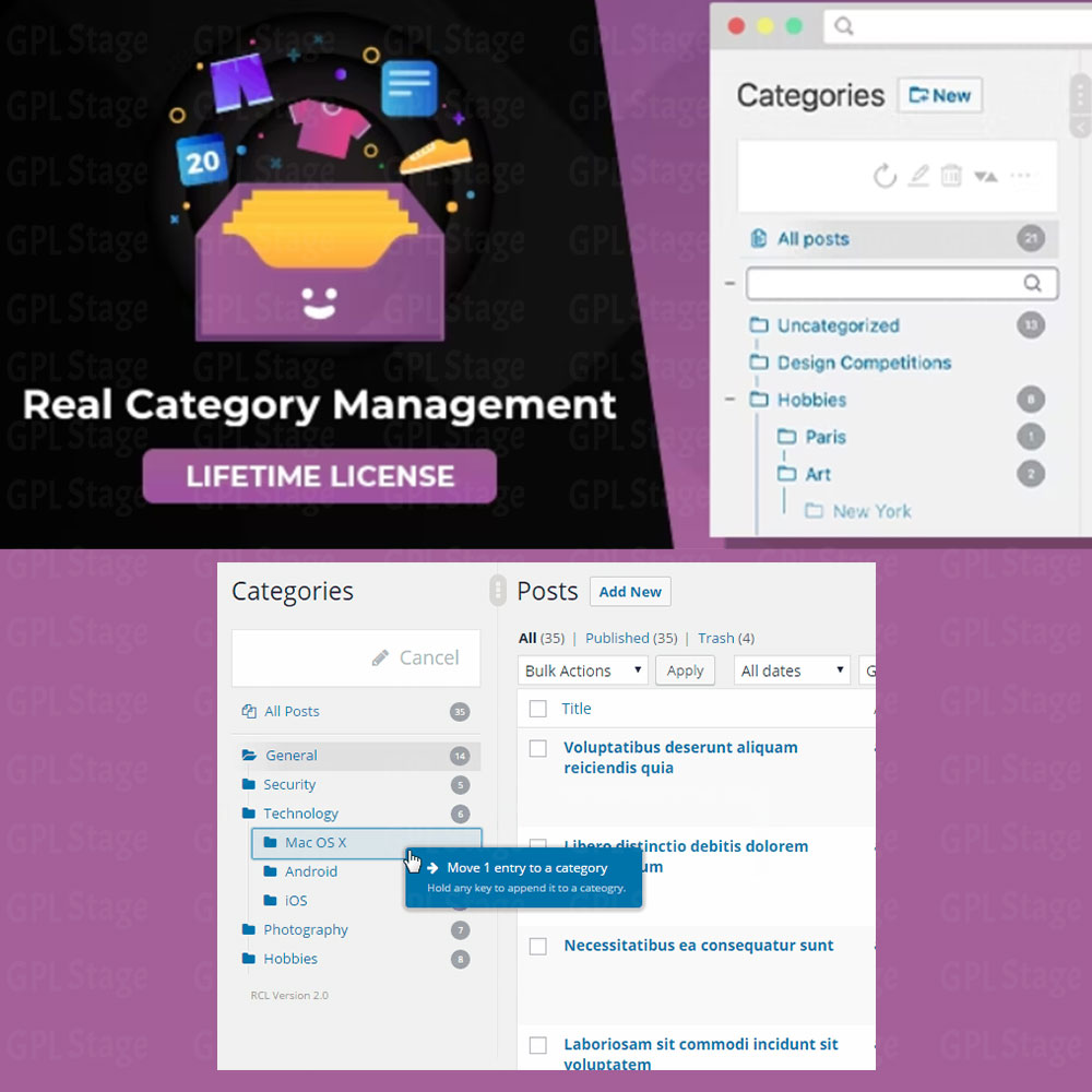 Latest Updates Real Category Management: Content Management in Category Folders in WordPress