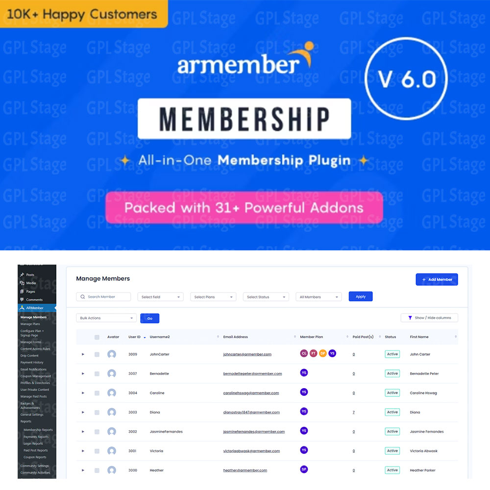 Latest Updates ARMember – WordPress Membership Plugin