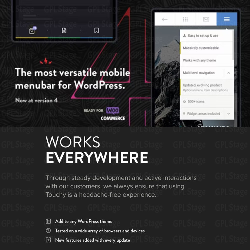 Latest Updates Touchy – WordPress Mobile Menu Plugin