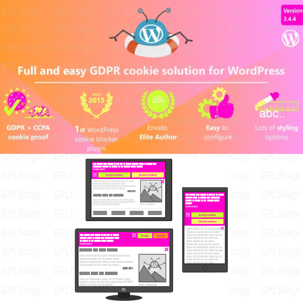 WeePie Cookie Allow - Complete GDPR / AVG / CCPA Cookie Compliance WordPress plugin