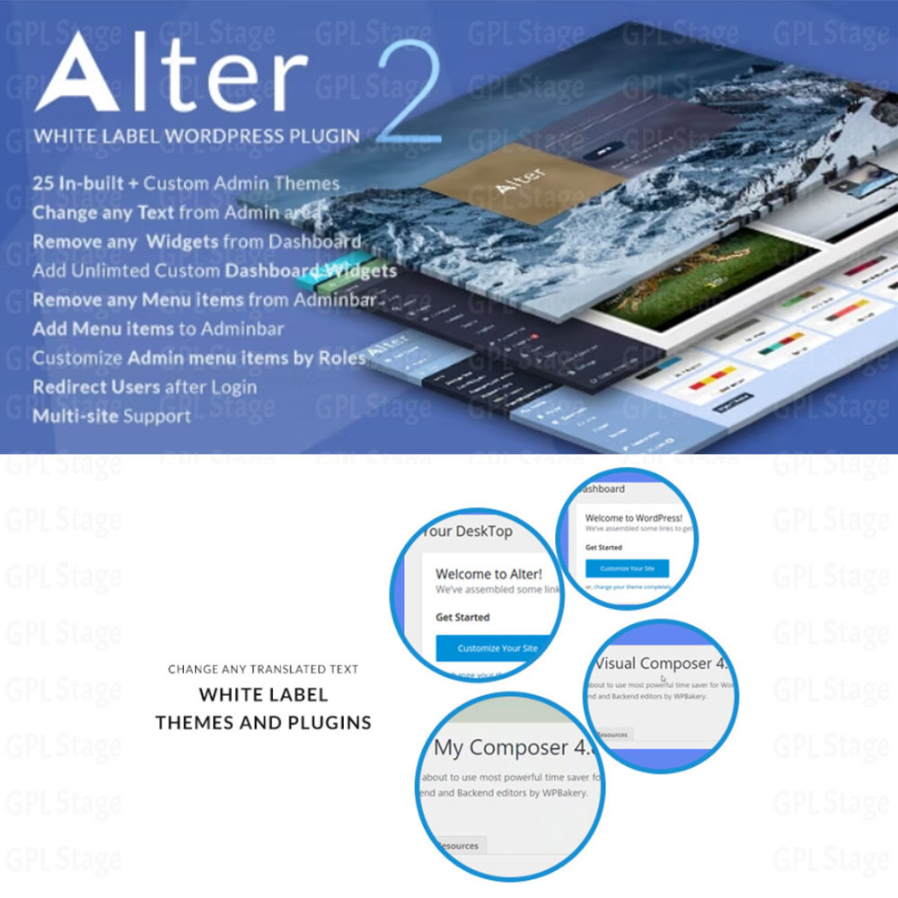 Latest Updates WpAlter - White Label WordPress Plugin