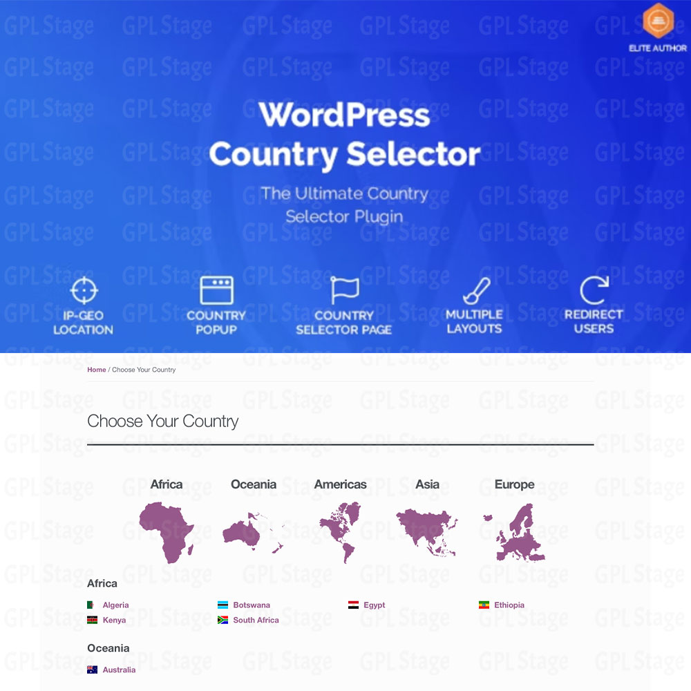 WordPress Country Selector