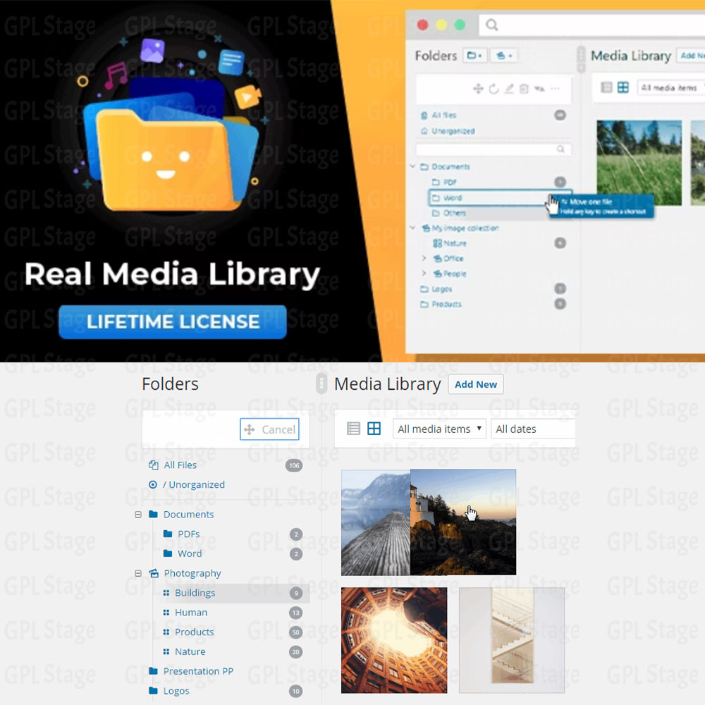 Real Media Library: Media Library Folder & File Manager for Media Management in WordPress