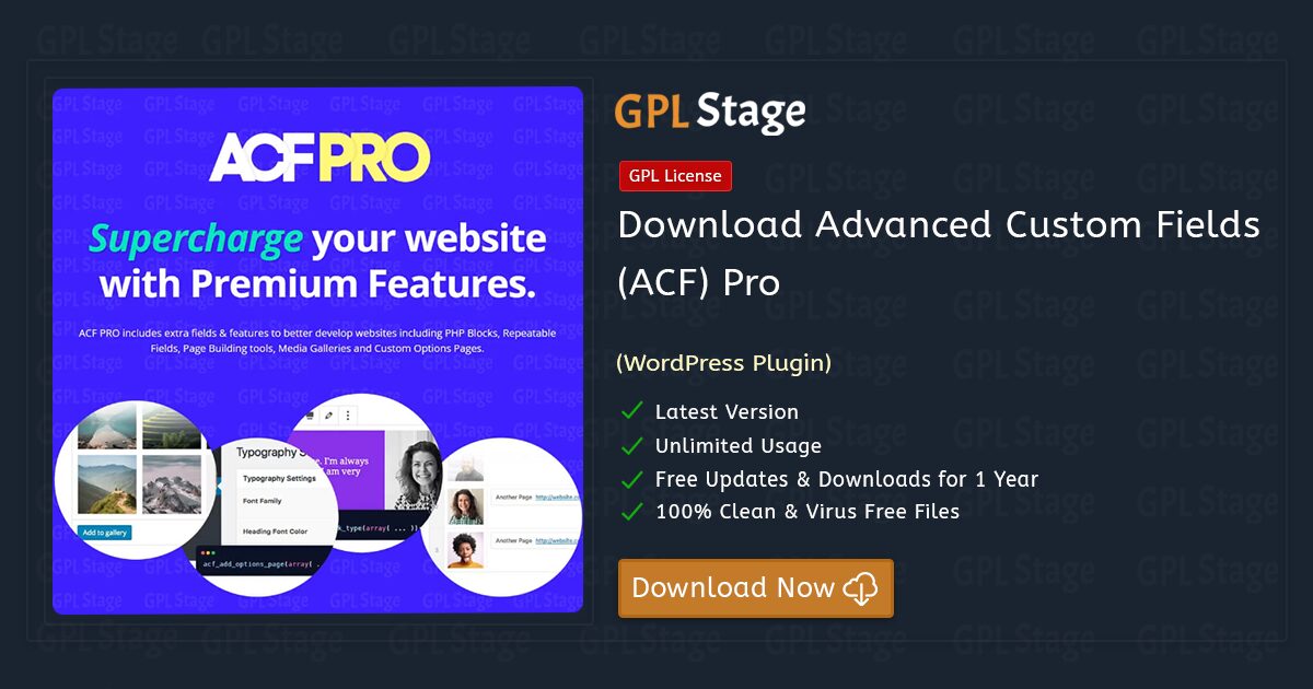 Advanced Custom Fields (ACF) Pro