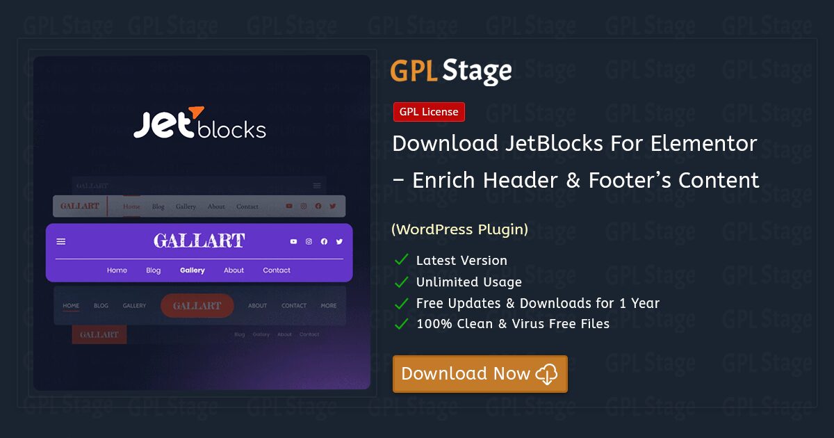 JetBlocks For Elementor