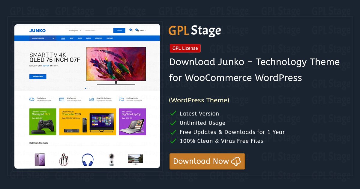 Junko – Technology Theme for WooCommerce WordPress
