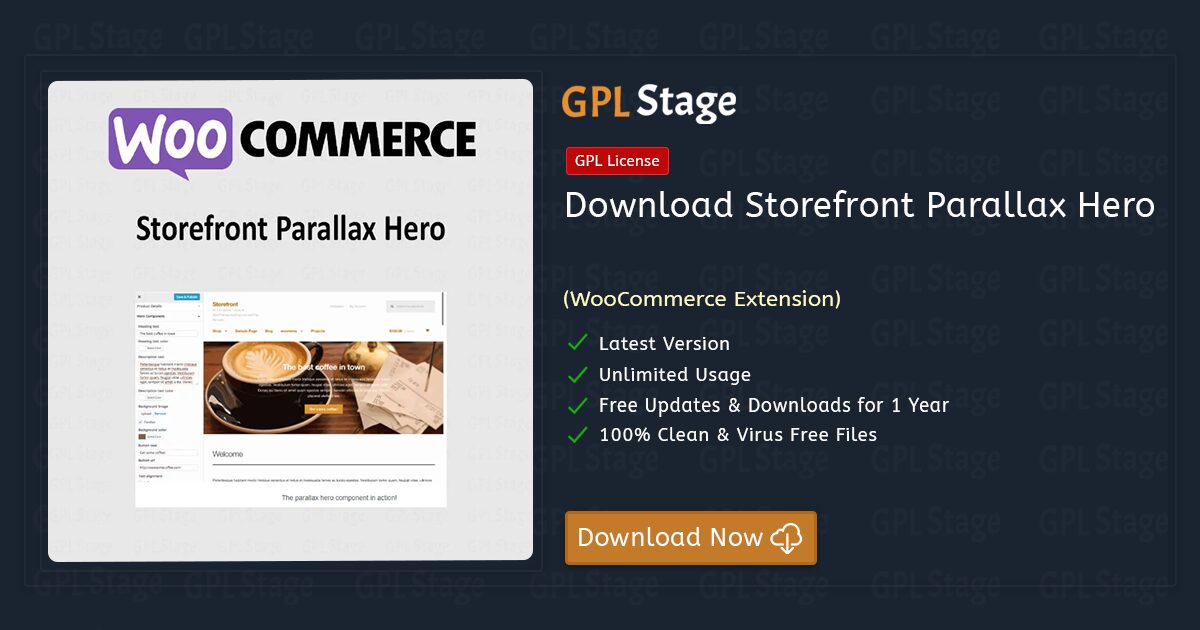 Storefront Parallax Hero