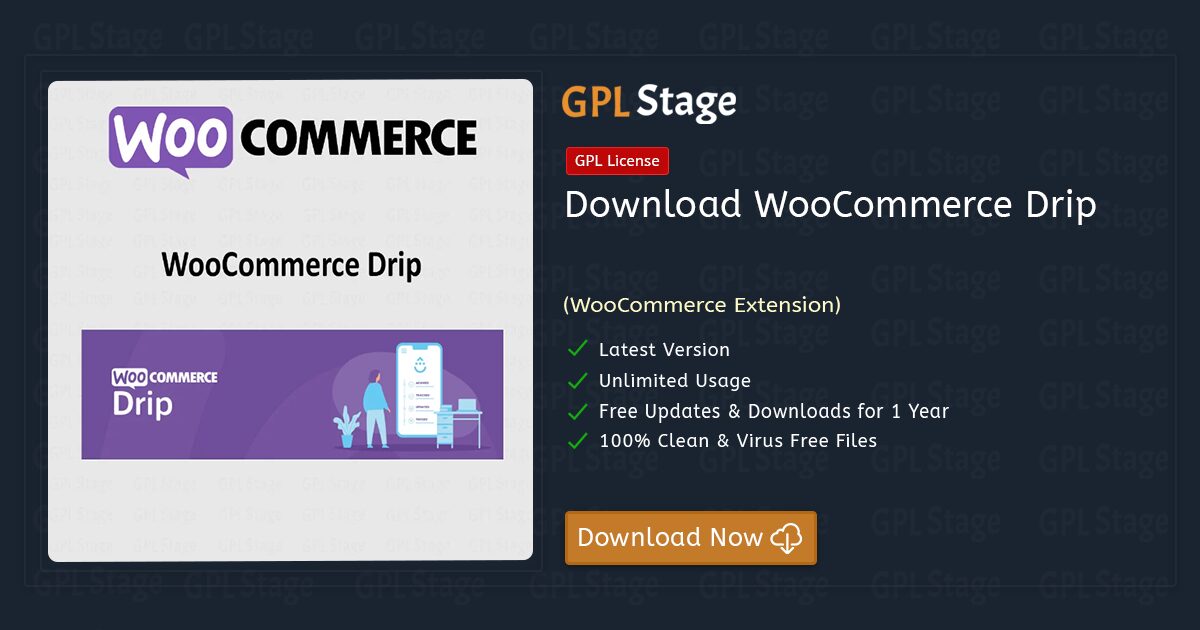 Drip Integration for WooCommerce