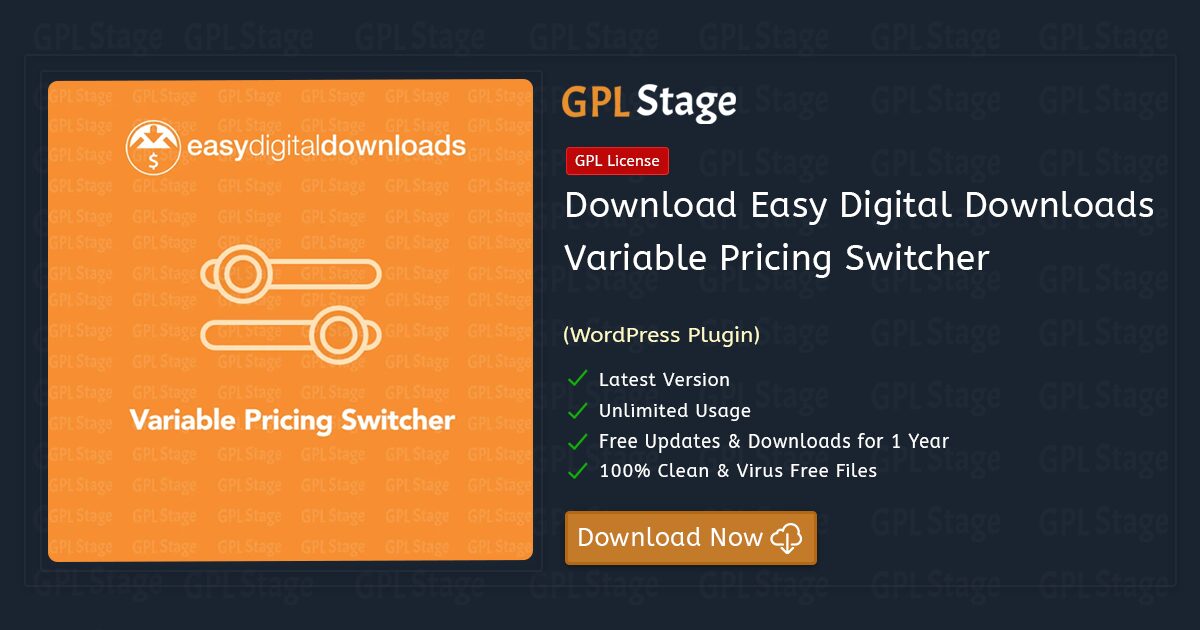Easy Digital Downloads Variable Pricing Switcher