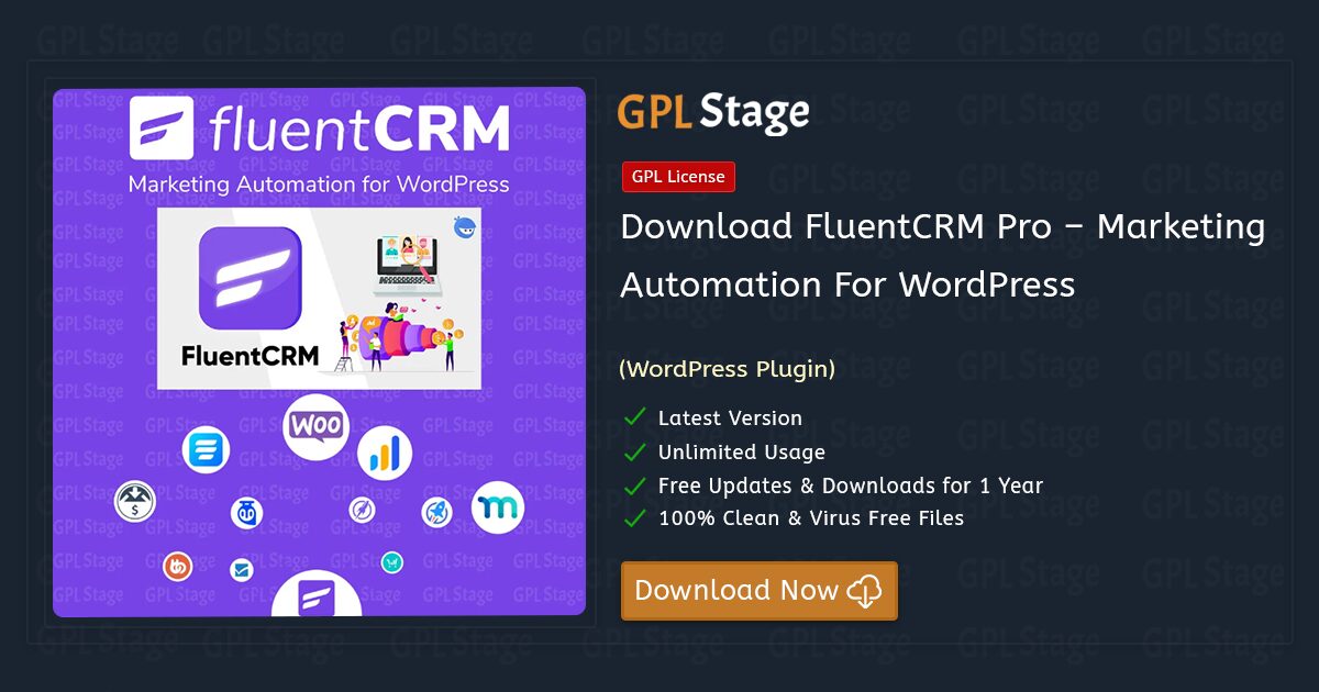 FluentCRM Pro – Marketing Automation For WordPress