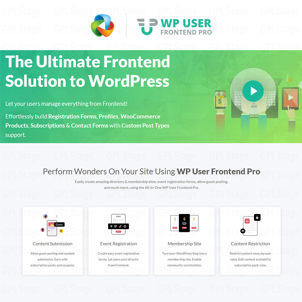 Latest Updates WP User Frontend Pro