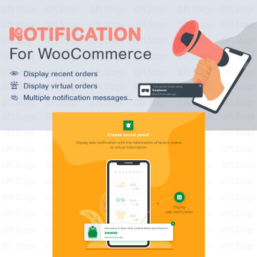 WooCommerce Notification | Boost Your Sales – Live Feed Sales – Recent Sales Popup – Upsells
