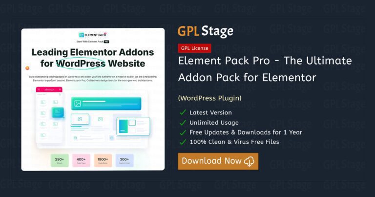 Element Pack Pro - Addon for Elementor Page Builder WordPress Plugin